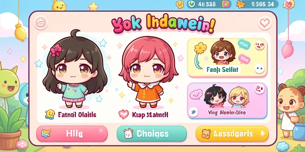 Screenshot 1 menunjukkan karakter utama dalam aksi.