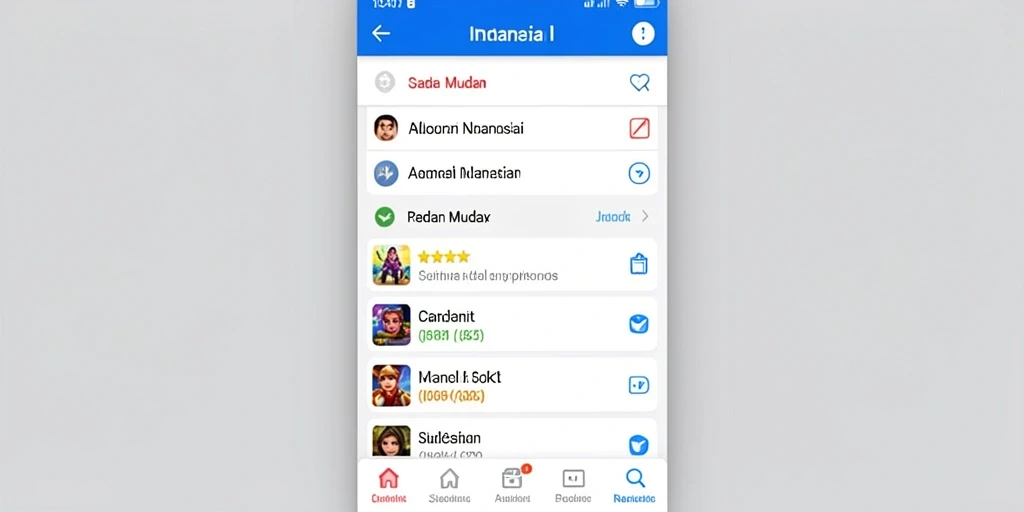 Gulungan dengan simbol keberuntungan yang berkilau.