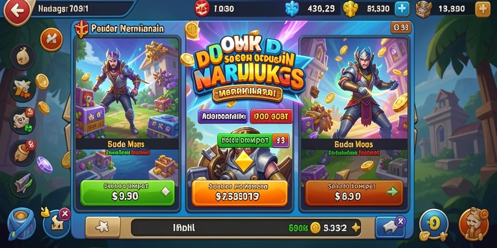 Screenshot menunjukkan tampilan antarmuka yang modern dan menarik.